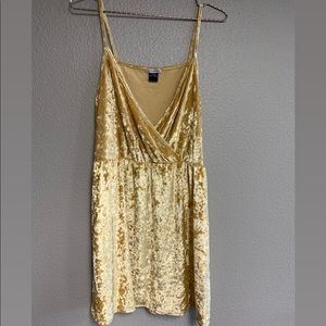 LunaChix velvet wrap style dress
